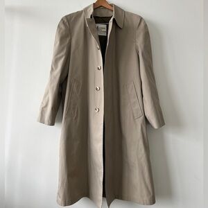 Vintage London Fog Lined Trench Coat - 42R Large